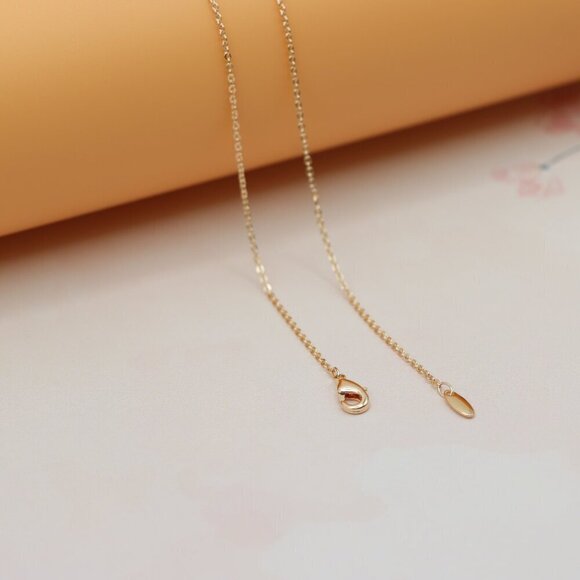 "Dainty Rose Gold Plated Necklace with Delicate Pearl Charm, XPNL0149 - Picture 13 of 14